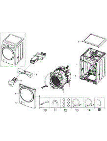Main Assy parts for Samsung Washer WF42H5400AW/A2-00 from AppliancePartsPros.com