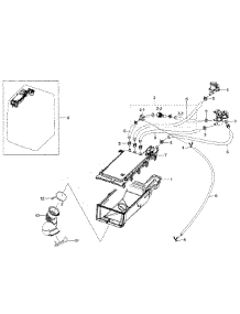 Housing Drawer parts for Samsung Washer WF350ANR/XAA-04 from AppliancePartsPros.com