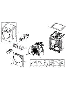 Main Assy parts for Samsung Washer WF455ARGSWR/AA-01 from AppliancePartsPros.com