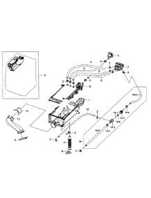 Housing Drawer parts for Samsung Washer WF405ATPAWR/AA-01 from AppliancePartsPros.com