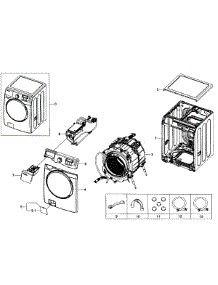 Main Assy parts for Samsung Washer WF405ATPAWR/AA-01 from AppliancePartsPros.com