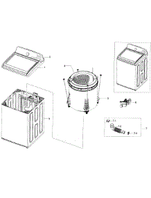 Main Assy parts for Samsung Washer WA45H7000AP/A2-00 from AppliancePartsPros.com