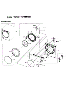 Front Assy parts for Samsung Washer WF457ARGSWR/AA-01 from AppliancePartsPros.com