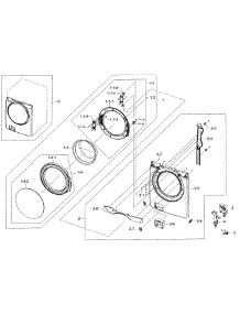 Front Assy parts for Samsung Washer WF405ATPASU/A2-00 from AppliancePartsPros.com