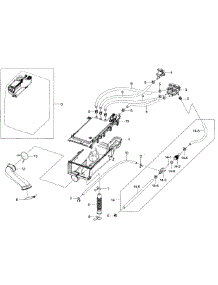 Drawer Housing parts for Samsung Washer WF405ATPASU/A2-00 from AppliancePartsPros.com
