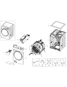 Main Assy parts for Samsung Washer WF405ATPASU/A2-00 from AppliancePartsPros.com