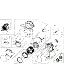 Tub / Drum Assy parts for Samsung Washer WF405ATPASU/A2-00 from AppliancePartsPros.com