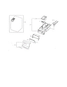 Drawer parts for Samsung Washer WF338AAW/XAA-00 from AppliancePartsPros.com
