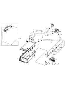 Drawer Housing parts for Samsung Washer WF511ABW/XAA-02 from AppliancePartsPros.com