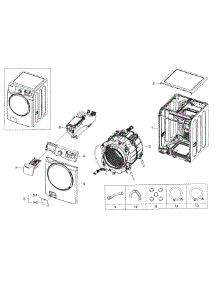 Main Assy parts for Samsung Washer WF393BTPARA/A2-00 from AppliancePartsPros.com