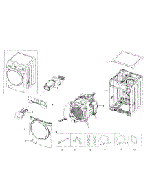 Main Assy parts for Samsung Washer WF42H5000AW/A2-00 from AppliancePartsPros.com