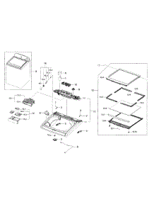 Cover Top parts for Samsung Washer WA45H7200AW/A2-00 from AppliancePartsPros.com