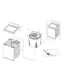 Main Assy parts for Samsung Washer WA45H7200AW/A2-00 from AppliancePartsPros.com