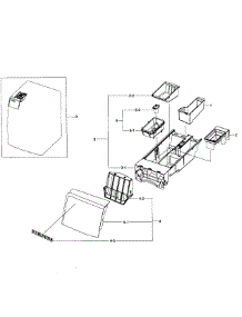Drawer Assy parts for Samsung Washer WF405ATPASU/AA-01 from AppliancePartsPros.com