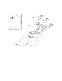 Drawer parts for Samsung Washer WF461ABP/XAA-02 from AppliancePartsPros.com