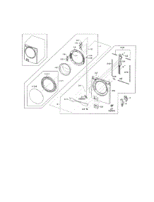 Frame Front & Door parts for Samsung Washer WF461ABP/XAA-02 from AppliancePartsPros.com