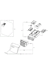 Drawer parts for Samsung Washer WF520ABW/XAA-05 from AppliancePartsPros.com