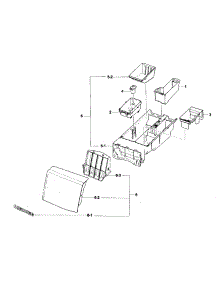 Drawer Assy parts for Samsung Washer WF431ABP/XAA-01 from AppliancePartsPros.com
