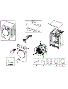 Main Assy parts for Samsung Washer WF431ABP/XAA-01 from AppliancePartsPros.com