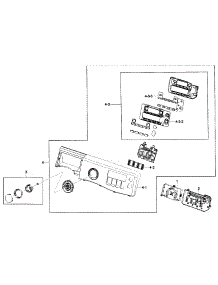 Control Panel parts for Samsung Washer WF431ABP/XAA-01 from AppliancePartsPros.com