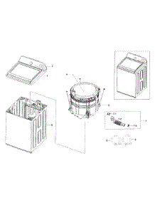 Main Assy parts for Samsung Washer WA56H9000AP/A2-00 from AppliancePartsPros.com