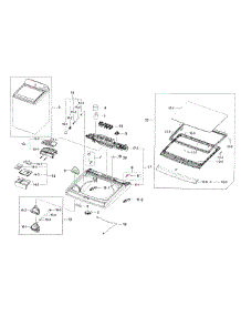 Cover Top parts for Samsung Washer WA56H9000AP/A2-00 from AppliancePartsPros.com
