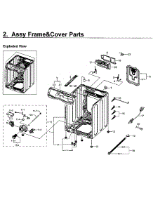 Frame & Cover Parts parts for Samsung Washer WF50K7500AV/A2-11 from AppliancePartsPros.com