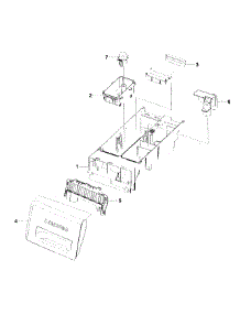 Drawer Assy parts for Samsung Washer WF231ANW/XAA-01 from AppliancePartsPros.com