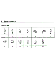 Small Parts parts for Samsung Washer WF45M5500AP/A5-00 from AppliancePartsPros.com