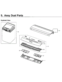 Dual Module 4 parts for Samsung Washer WV60M9900AV/A5-01 from AppliancePartsPros.com