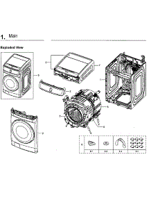 Main Assy parts for Samsung Washer WV60M9900AV/A5-01 from AppliancePartsPros.com