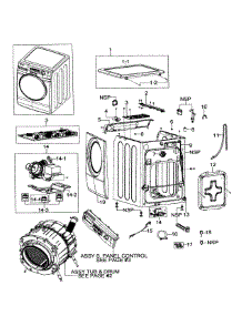 Main Assy parts for Samsung Washer WF206ANS/XAA-00 from AppliancePartsPros.com