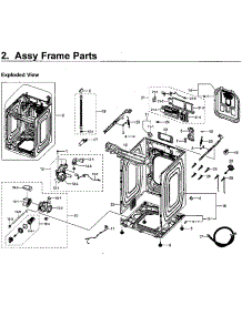Frame parts for Samsung Washer WV55M9600AV/A5-00 from AppliancePartsPros.com