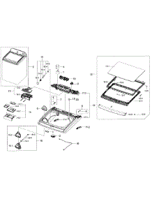Cover Top parts for Samsung Washer WA56H9000AW/A2-01 from AppliancePartsPros.com