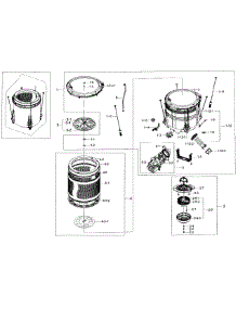 Tub Parts parts for Samsung Washer WA56H9000AW/A2-01 from AppliancePartsPros.com