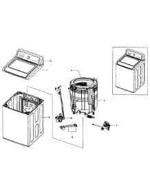 Main Assy parts for Samsung Washer WA5451ANW/XAA-01 from AppliancePartsPros.com