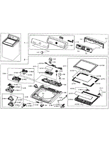 Top Cover parts for Samsung Washer WA5451ANW/XAA-01 from AppliancePartsPros.com