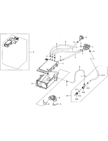 Housing-Drawer parts for Samsung Washer WF42H5000AW/A2-01 from AppliancePartsPros.com