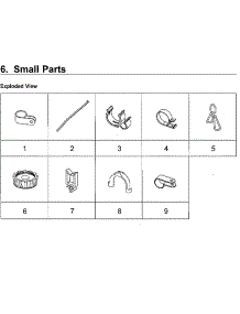 Small Parts parts for Samsung Washer WA52M8650AW/A4-00 from AppliancePartsPros.com