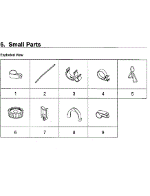 Small Parts parts for Samsung Washer WA52M7750AV/A4-00 from AppliancePartsPros.com
