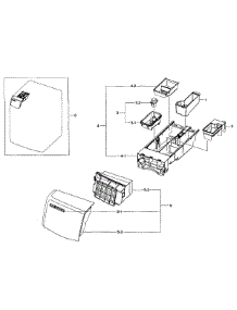 Drawer Assy parts for Samsung Washer WF455ARGSGR/AA-01 from AppliancePartsPros.com