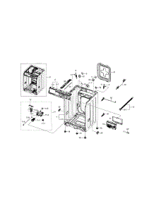 Frame & Cover Parts parts for Samsung Washer WF330ANB/XAA-04 from AppliancePartsPros.com