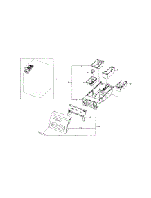 Drawer parts for Samsung Washer WF330ANB/XAA-04 from AppliancePartsPros.com