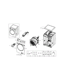 Main Assy parts for Samsung Washer WF330ANB/XAA-04 from AppliancePartsPros.com