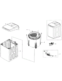 Main Asy parts for Samsung Washer WA50K8600AV/A2-00 from AppliancePartsPros.com