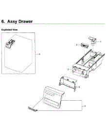 Drawer Asy parts for Samsung Washer WF219ANB/XAA-01 from AppliancePartsPros.com