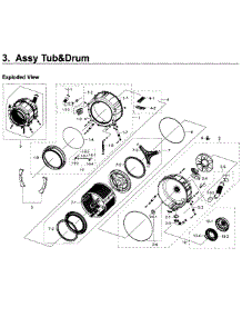 Tub & Drum parts for Samsung Washer WF219ANB/XAA-01 from AppliancePartsPros.com