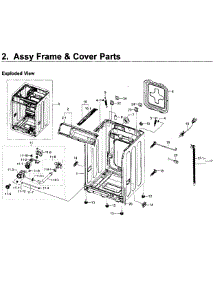 Frame & Cover Parts parts for Samsung Washer WF219ANB/XAA-01 from AppliancePartsPros.com