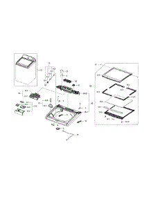 Cover Top parts for Samsung Washer WA45H7000AW/A2-01 from AppliancePartsPros.com