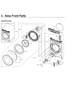 Front Parts parts for Samsung Washer WV55M9600AV/A5-01 from AppliancePartsPros.com